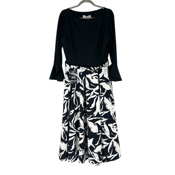 NWT Chiara Boni La Petite Robe Avalana Floral Fit & Flare Dress in Bianca Print - Picture 3 of 14